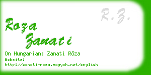 roza zanati business card