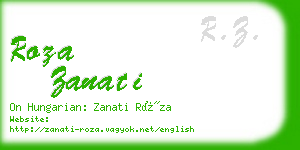 roza zanati business card